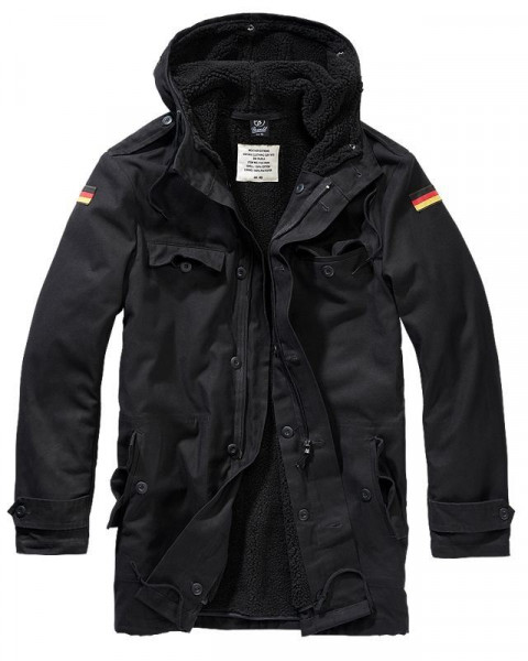 BRANDIT, BW Parka Flag, black / 3163