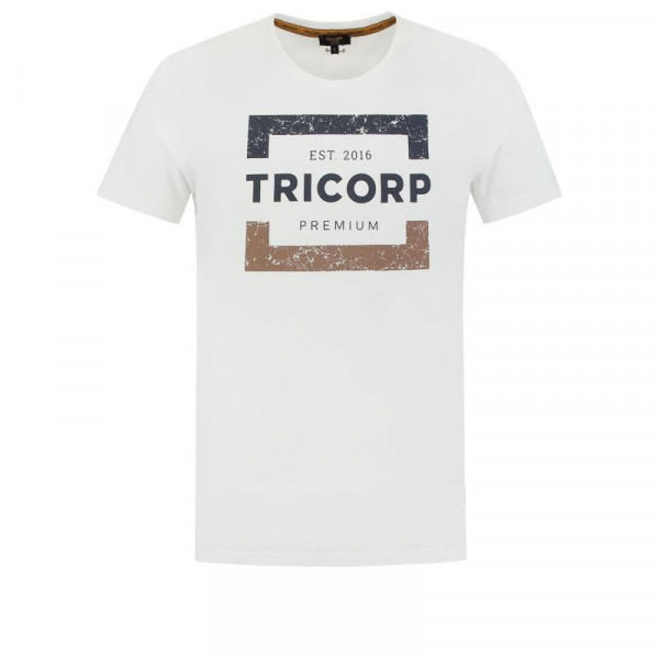 TRICORP, T-Shirt Premium Herren, Brightwhit, 104007