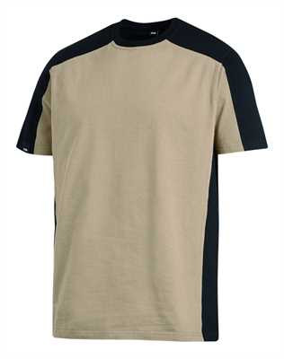 FHB MARC T-Shirt zweifarbig , beige-schwarz
