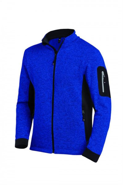 FHB CHRISTOPH Strick-Fleece-Jacke, royalblau