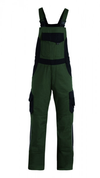 FHB ECKHARD Latzhose, oliv-schwarz