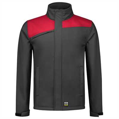 TRICORP, Softshelljacke Bicolor Quernaht, DgreyRed, 402021