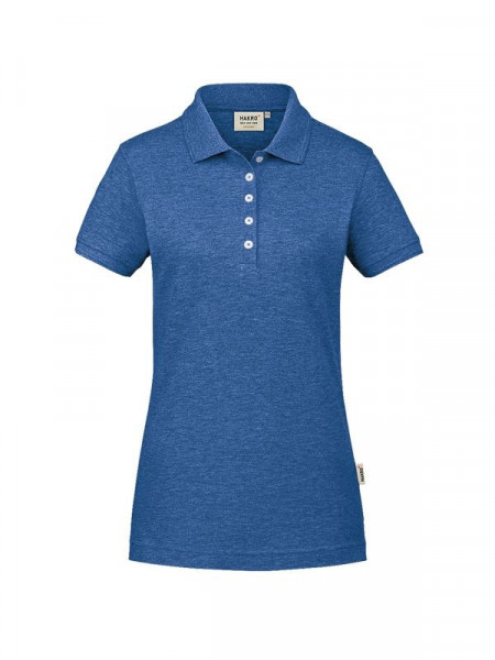 Hakro Damen-Poloshirt GOTS-Organic ultramarinblau meliert 0231-325