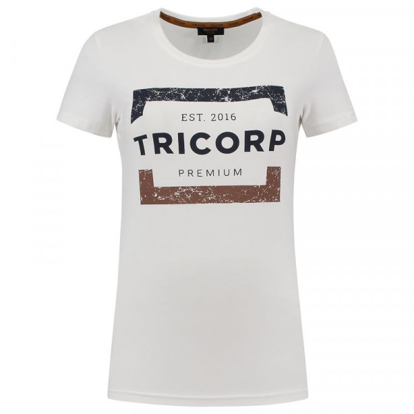 TRICORP, T-Shirt Premium Damen, Brightwhit, 104004