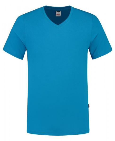 TRICORP, T-Shirt V-Ausschnitt Slim Fit, turquoise, 101005