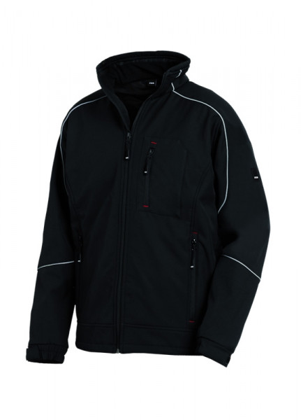FHB DIRK Softshell-Jacke, schwarz