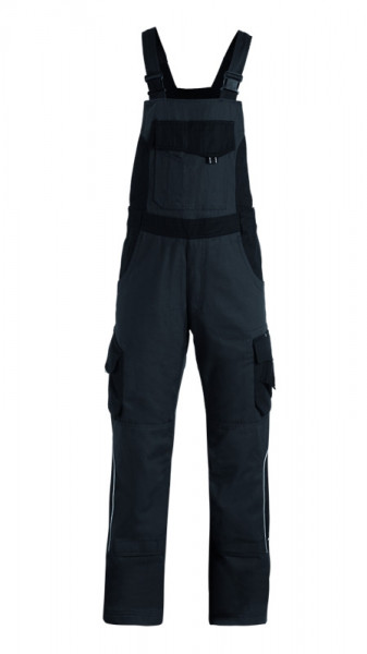 FHB ECKHARD Latzhose, anthrazit-schwarz