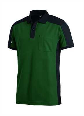 FHB KONRAD Polo-Shirt, grün-schwarz