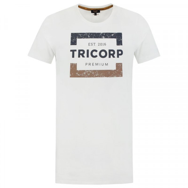 TRICORP, T-Shirt Premium Herren Lang, Brightwhit, 104001
