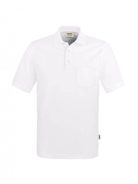 Hakro Pocket-Poloshirt Top weiß 0802-001