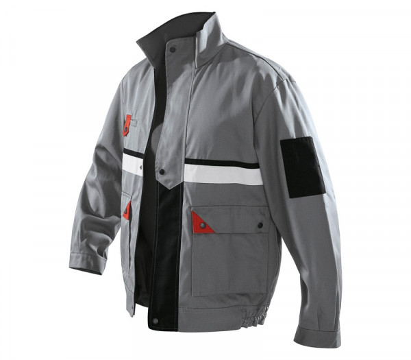 KÜBLER BRAND X Jacke grau/rot, 11135803