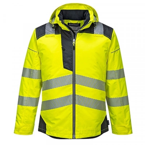 PORTWEST PW3 Hi-Vis Winter Jacke YellowBlack T400