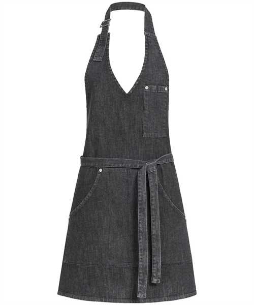 GREIFF, Damen-Latzschürze 70x65 schw. 44116