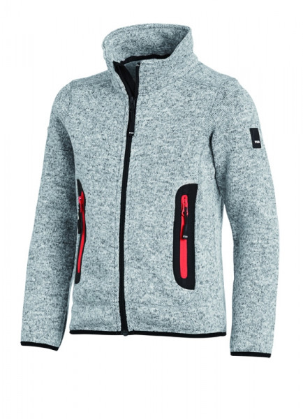 FHB MATS Strick-Fleece-Jacke Kinder , grau