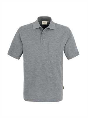 Hakro Pocket-Poloshirt Top grau meliert 0802-015