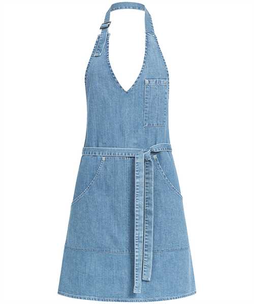 GREIFF, Damen-Latzschürze 70x65 blau 44118