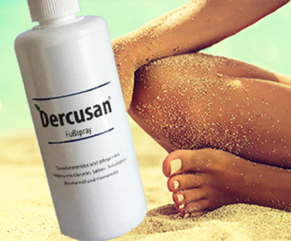 DERCUSAN Fußspray 100ml Sprayflasche / 1500