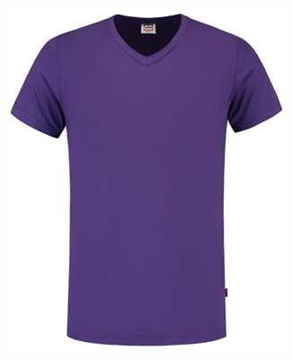 TRICORP, T-Shirt V-Ausschnitt Slim Fit, Purple, 101005