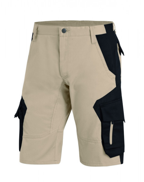 FHB WULF Bermuda , beige-schwarz