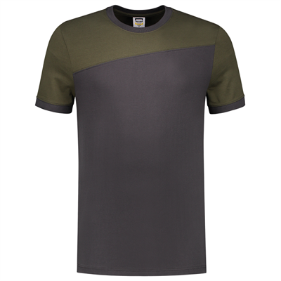 TRICORP, T-Shirt Bicolor Quernaht, DgreyArmy, 102006