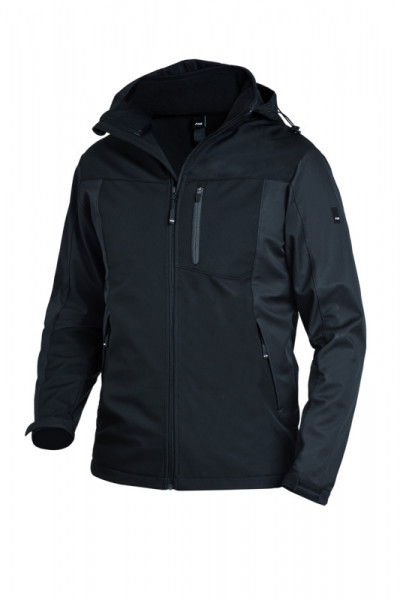 FHB JANNIK Softshelljacke, anthrazit-schwarz