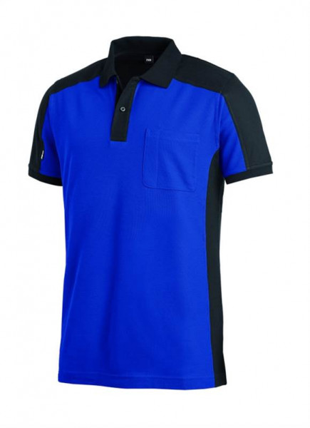 FHB KONRAD Polo-Shirt, royalblau-schwarz