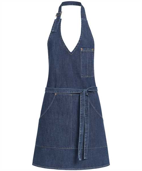 GREIFF, Damen-Latzschürze 70x65 blau 44117