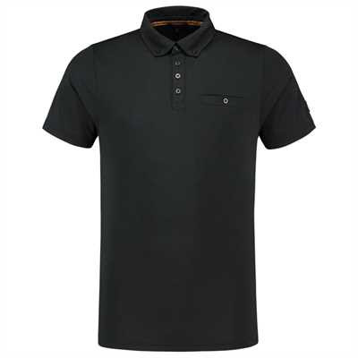 TRICORP, Poloshirt Premium Button-Down-Kragen, Black, 204001