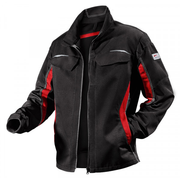 KÜBLER PULSSCHLAG Jacke schwarz/mittelrot, 13245353