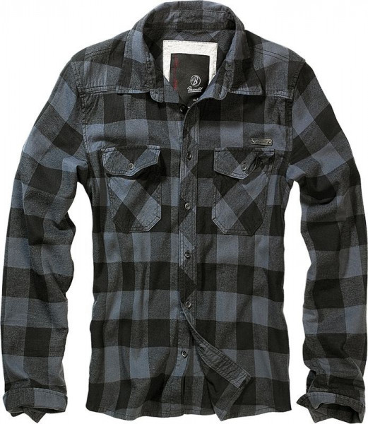 BRANDIT, Checkshirt, black/grey / 4002