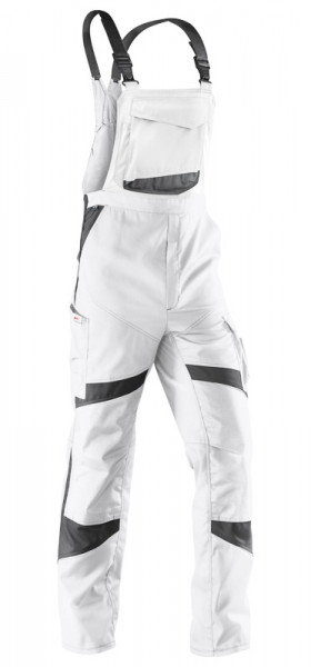 KÜBLER ACTIVIQ Latzhose weiß/anthrazit, 32505365