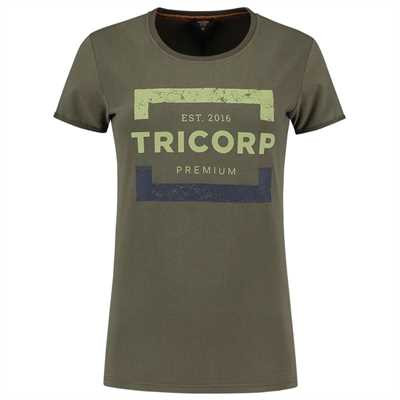 TRICORP, T-Shirt Premium Damen, Army, 104004