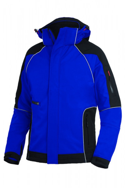 FHB WALTER Softshelljacke, royal-schwarz