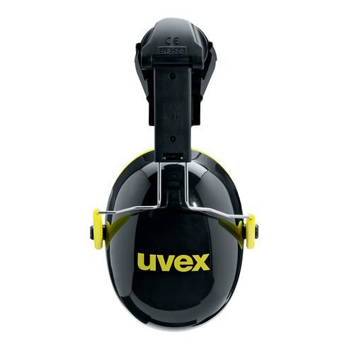 Kapselgehörschutz uvex K2H 2600202 schwarz, gelb SNR 30 dB Größe S, M, L / 2600202
