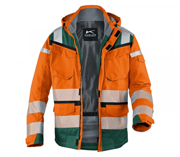 KÜBLER PSA REFLECTIQ Jacke warnorange/moosgrün, 13078332
