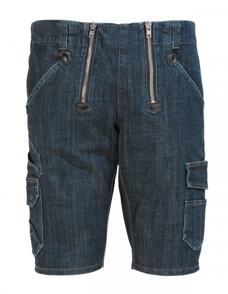 FHB VOLKMAR Stretch-Jeans-Zunft-Bermuda, schw. bla