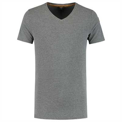 TRICORP, T-Shirt Premium V-Ausschnitt Herren, Stonemel, 104003