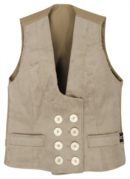 FHB HILDE Damen Zunft Weste Genuacord , beige