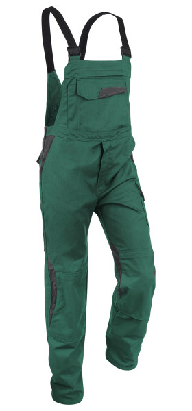 KÜBLER VITA cotton+ Latzhose moosgrün/anthrazit, 3L473421