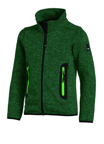 FHB MATS Strick-Fleece-Jacke Kinder , grün