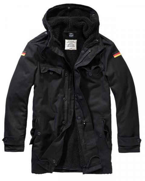 BRANDIT, BW Parka Flag, black / 3163