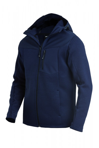 FHB MAXIMILIAN Hybrid-Softshell-Jacke, marine