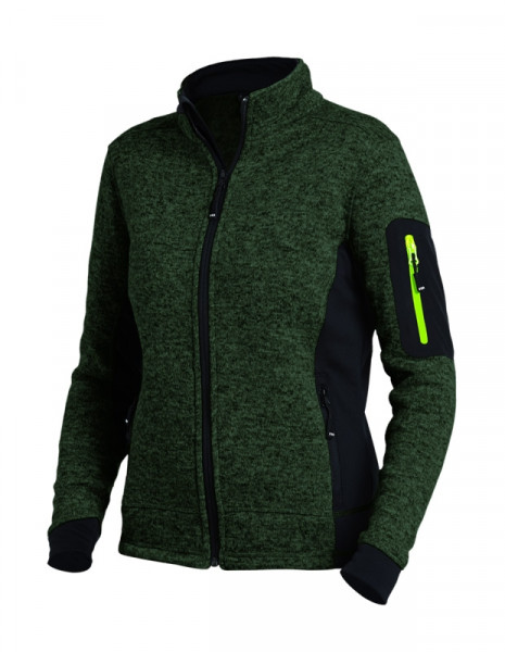 FHB MARIEKE Strick-Fleece-Jacke Damen, oliv