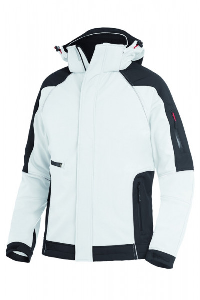 FHB WALTER Softshelljacke, weiß-anthrazit