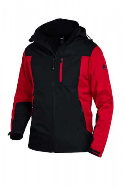 FHB JANNIK Softshelljacke, rot-schwarz