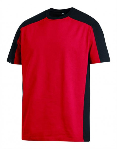 FHB MARC T-Shirt zweifarbig , rot-schwarz
