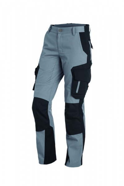 FHB ALMA Arbeitshose Damen , grau-schwarz