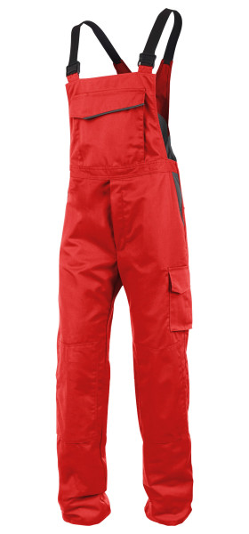 KÜBLER FRESH Latzhose mittelrot/anthrazit, 3L39534
