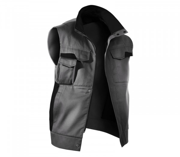 KÜBLER VITA mix Weste anthrazit/schwarz, 7L485365