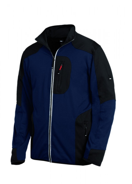 FHB RALF Jersey-Fleece-Jacke, marine-schwarz